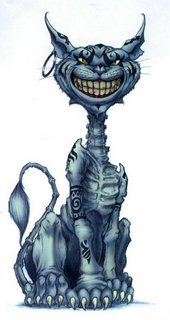 The Cheshire cat's radically altered form in American McGee's Alice, 2000