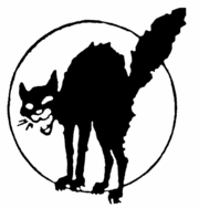 The black cat in a fighting stance is a historically important anarchist symbol.