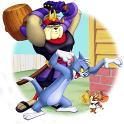A promotional picture for the new Tom and Jerry cartoon that premiered January 2006